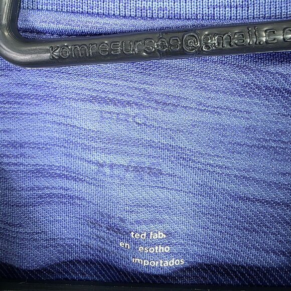 Mens Haggar Cool 18 Pro Purple Polo Shirt Short Sleeve 100% Polyester Size XL - Picture 4 of 8